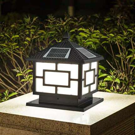 Outdoor LED square wall lights are available in stock. Solar wall lights in courtyard garden community villas