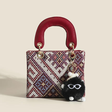 Small advanced cartoon shoulder bag, high-end