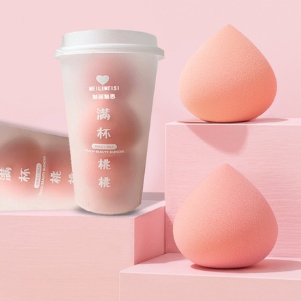Source manufacturer Mei Li Meisi Peach Beautiful Makeup Egg Set Wet Wet Two Wet Wet Two Don’t Eat Fans 3 Puff of Peach Puff