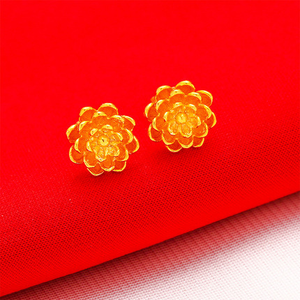 Glossy earrings for mother